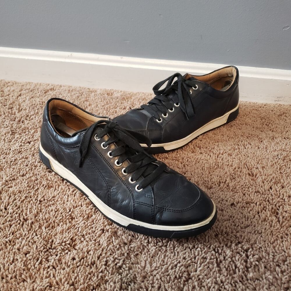Cole Haan Nike Air Quincy Oxford Sneaker Lace Up Black Leather Mens 10.5
